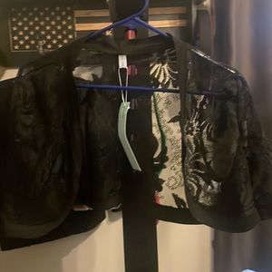 Lace style crop cardigan